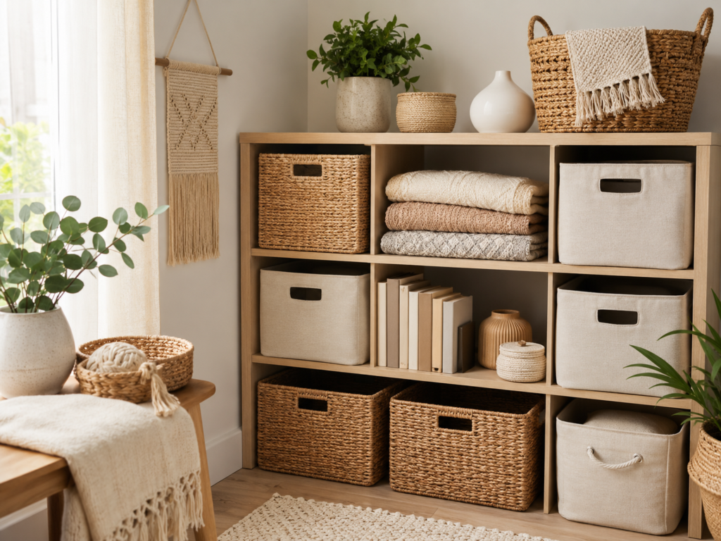 Simple home organization finds for a cozy clutter-free space